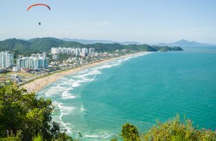 Aerial photo of the beach of Camboriú